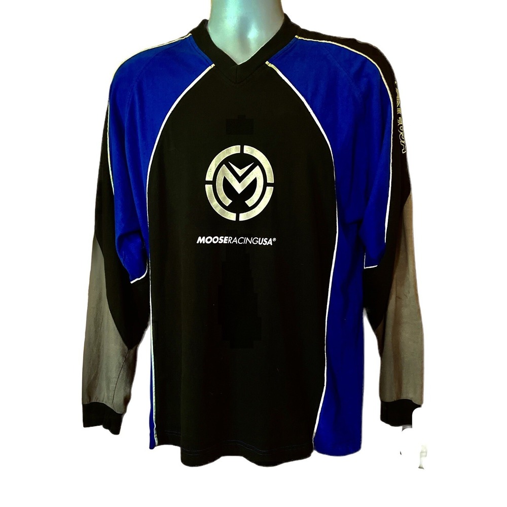 Moose Racing USA Jersey Medium Motocross Dirt Bike Riding  100% Cotton